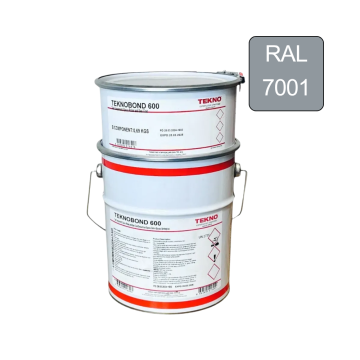 Епоксидна фарба для бетонної підлоги Teknobond 600 5 кг світло-сіра (RAL 7001) (Текнобонд 600)